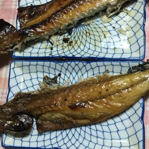 サンマのグリル焼き